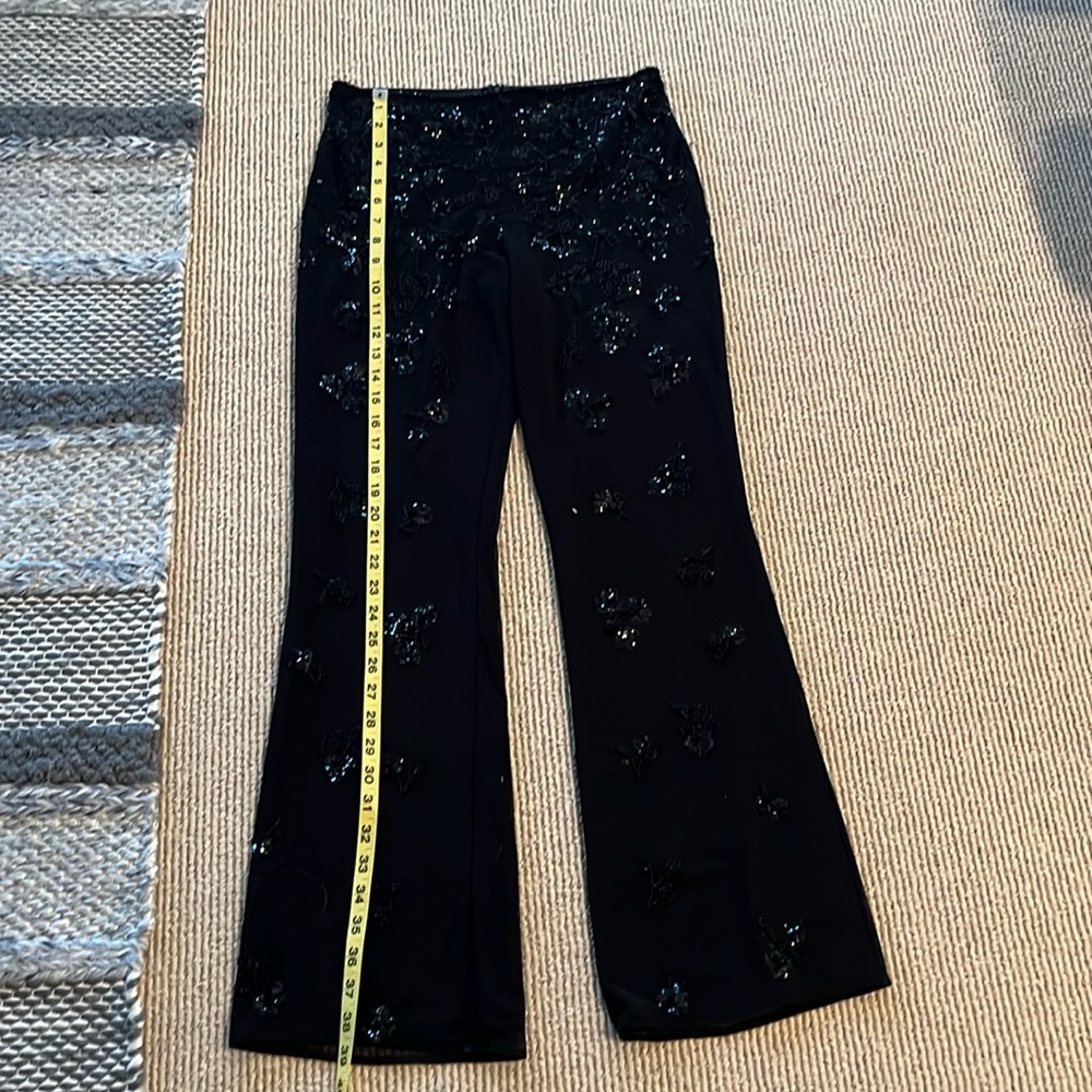 Beaded and sequins party pants.